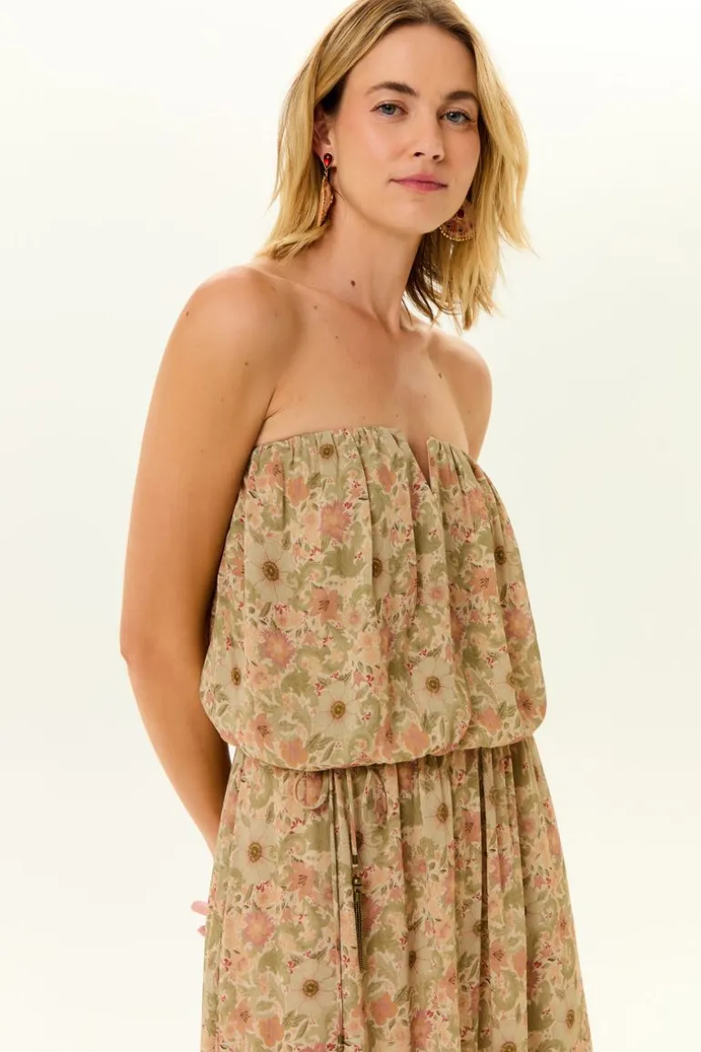 Vestido Midi Ggt Estampa Horto
