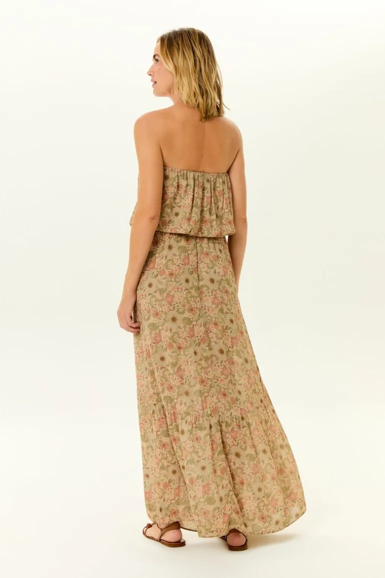 Vestido Midi Ggt Estampa Horto