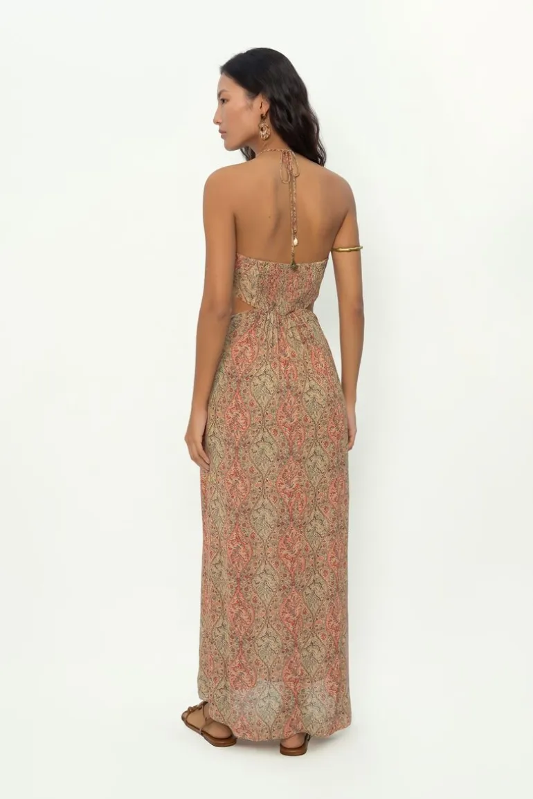 Vestido Midi Ggt Estampa Solar