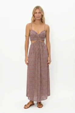 Vestido Midi Ggt Estampa Tuk