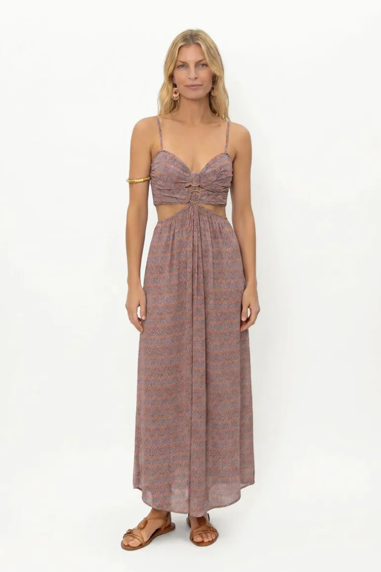 Vestido Midi Ggt Estampa Tuk