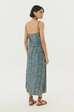 Vestido Midi Lenco Estampa Serpente
