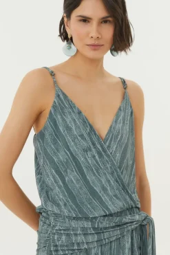 Vestido Midi Lenco Estampa Serpente