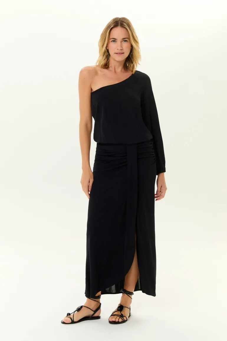Vestido Midi Um Ombro So