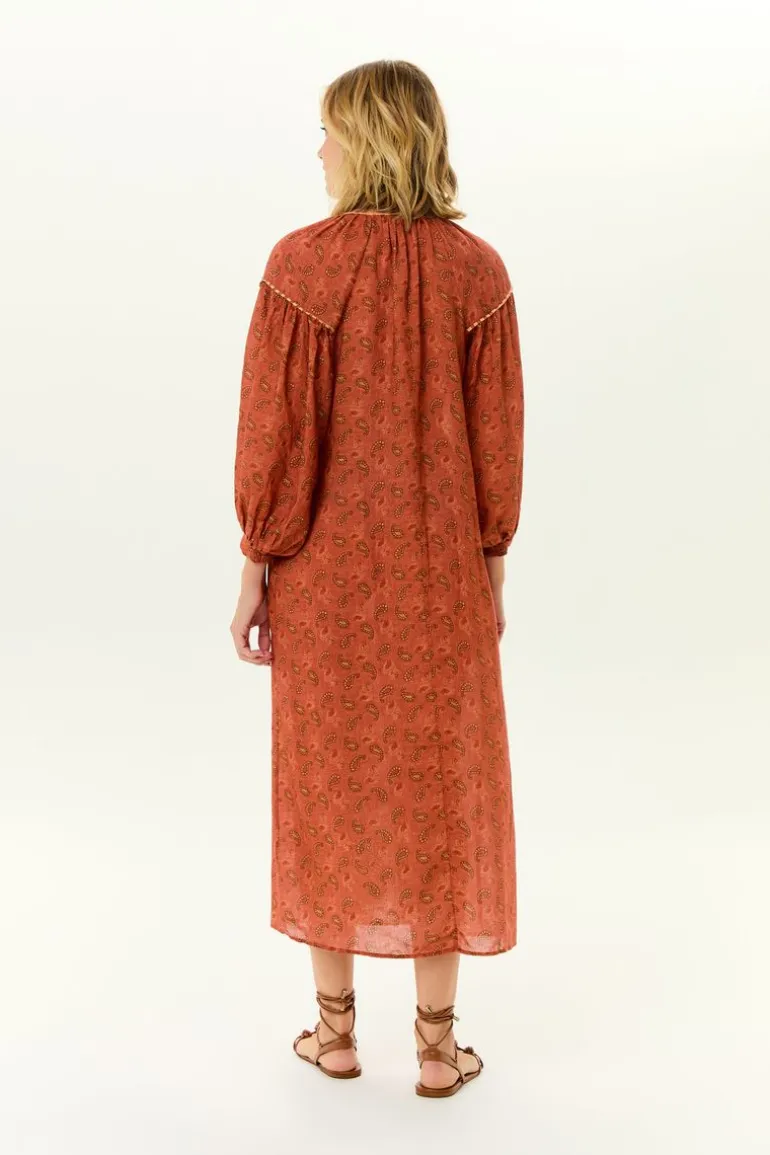 Vestido Midi Vivos Estampa Talin
