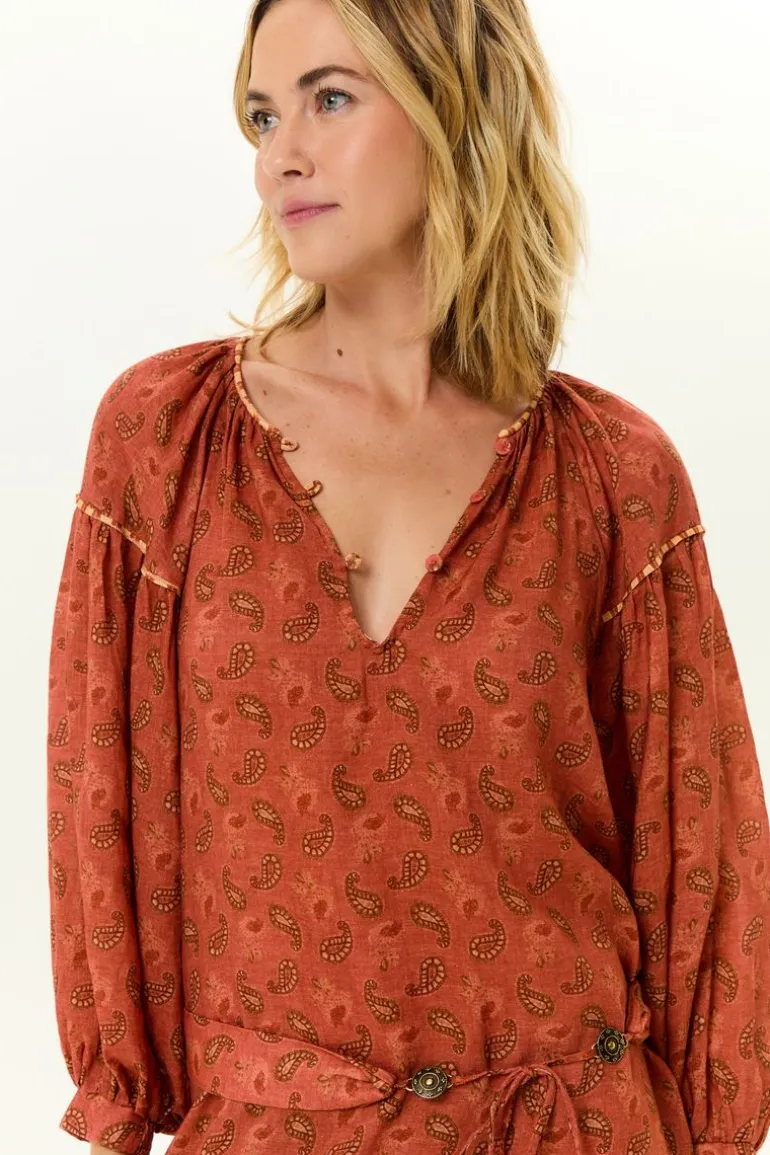 Vestido Midi Vivos Estampa Talin