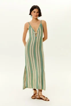 Vestido Tricot Decote Fivela