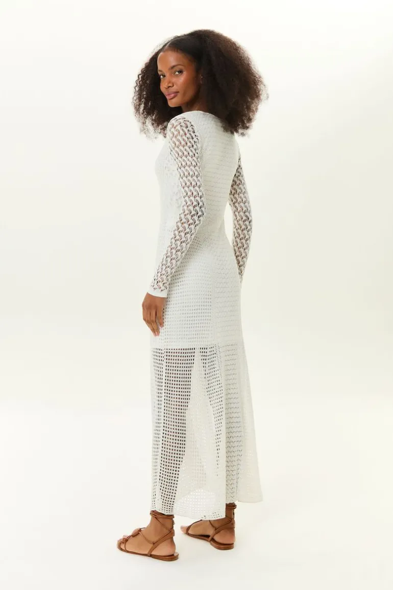 Vestido Tricot Nesgas Ponto Rendado